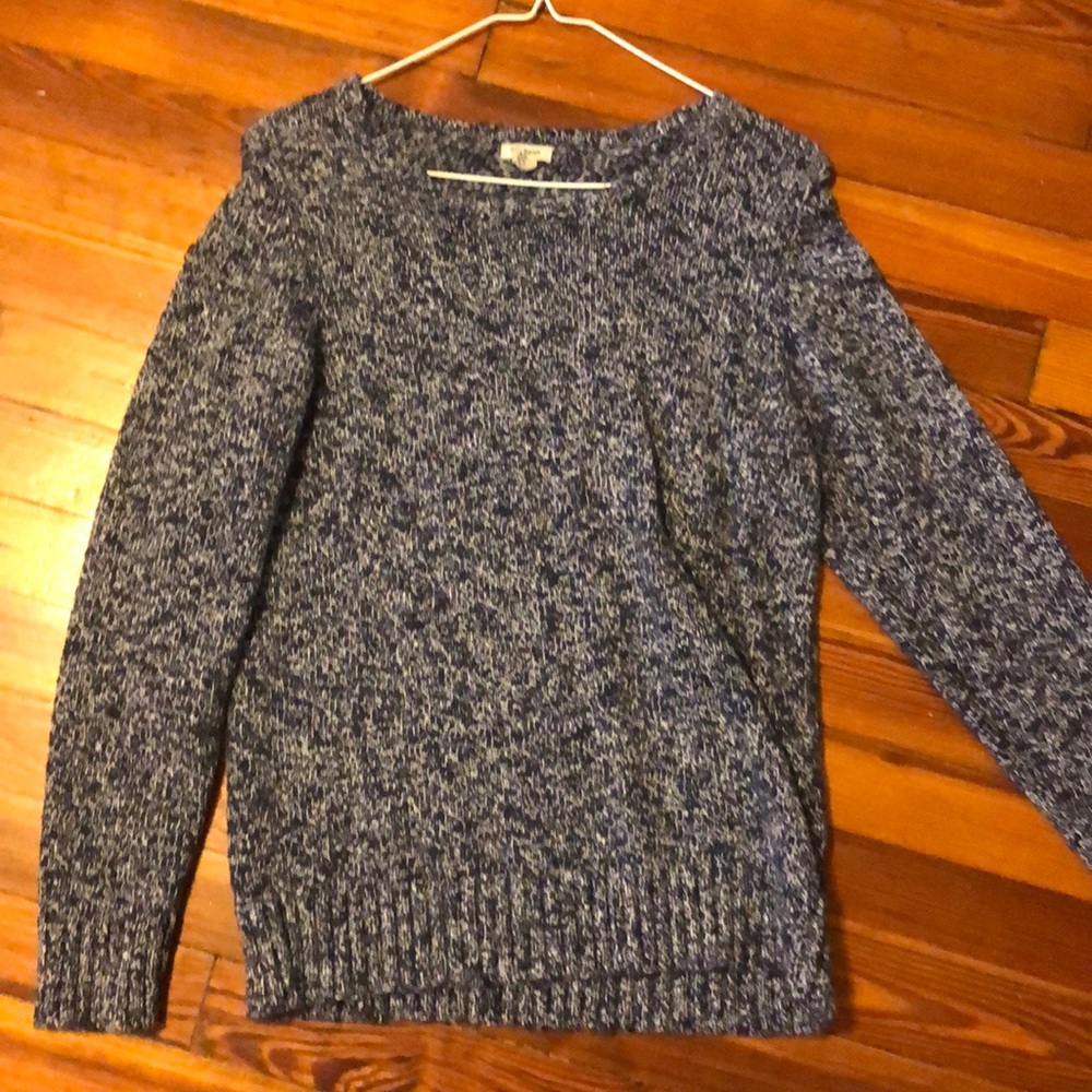 Blue knit L.L. Bean sweater size medium